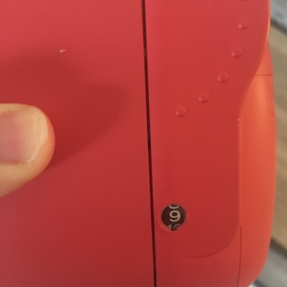 Cranberry Red Instax Poloroid Camera